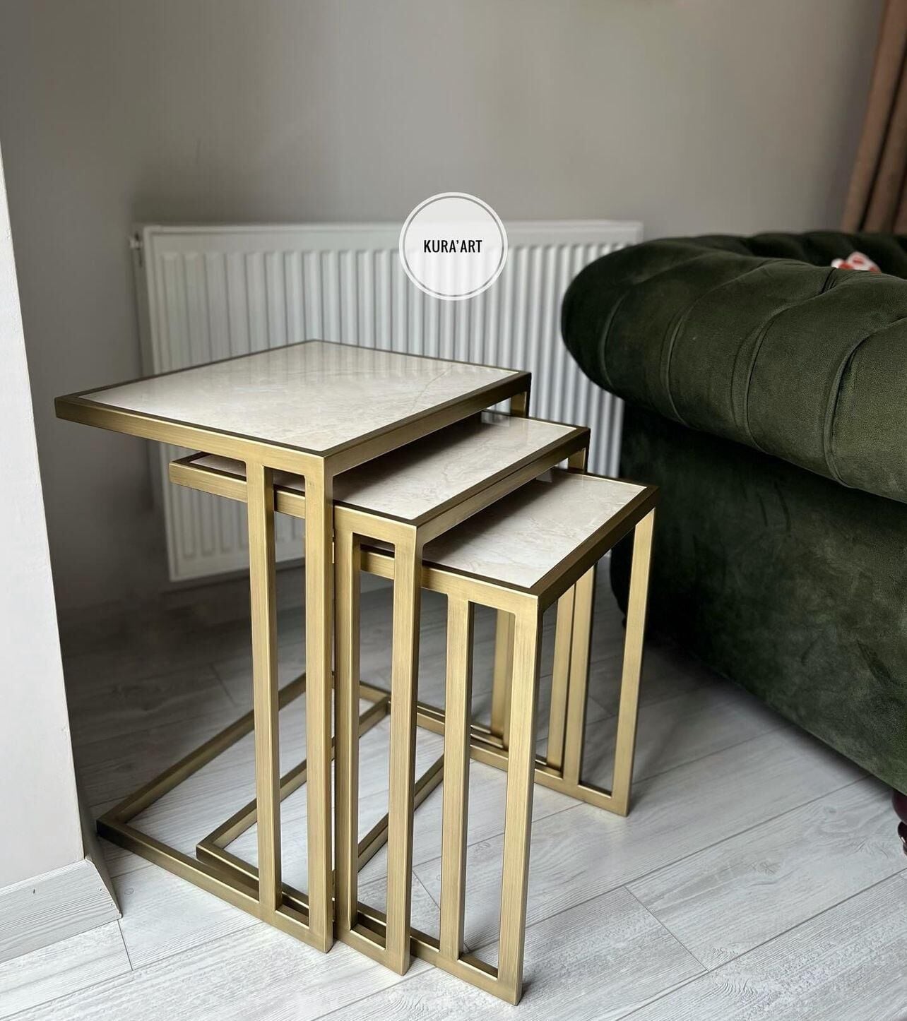 3'lü Seramik Hera Sehpa