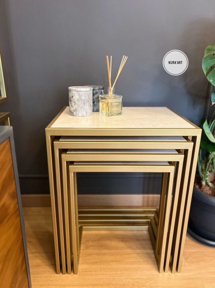 4'lü Seramik Hera Sehpa