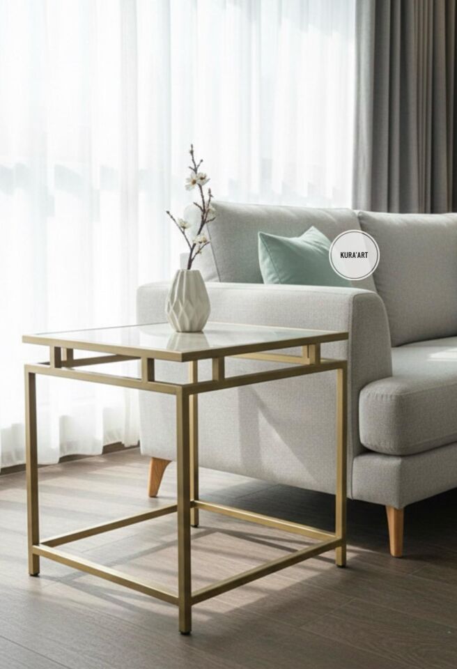 Seramik Cubic Yan Sehpa