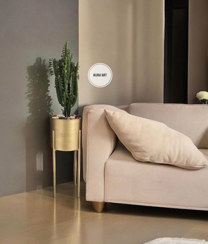 Delüxe Dekor Saksı ( Pirinç Eskitme )