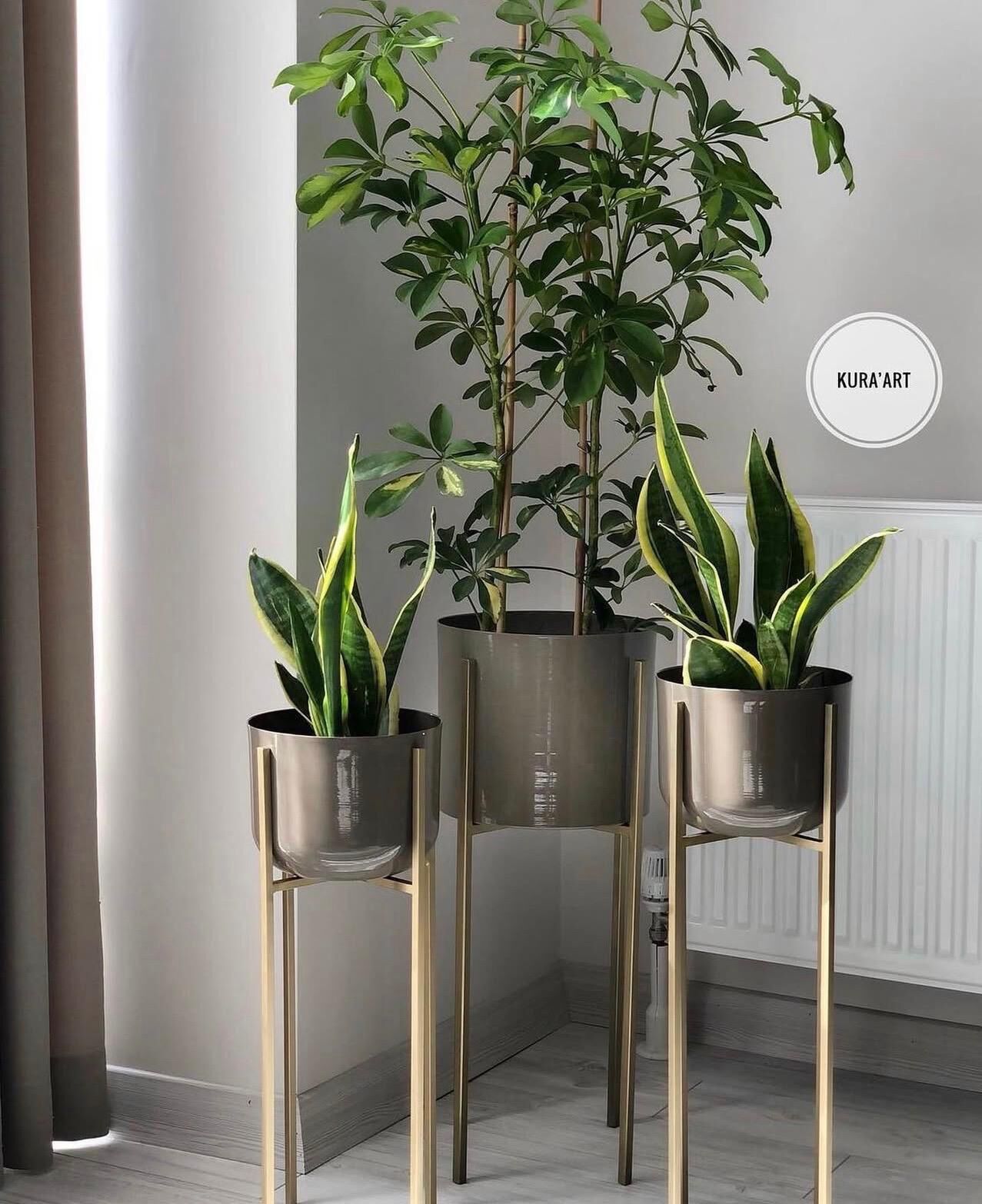 3'lü Dekor&Delüxe Saksı Set