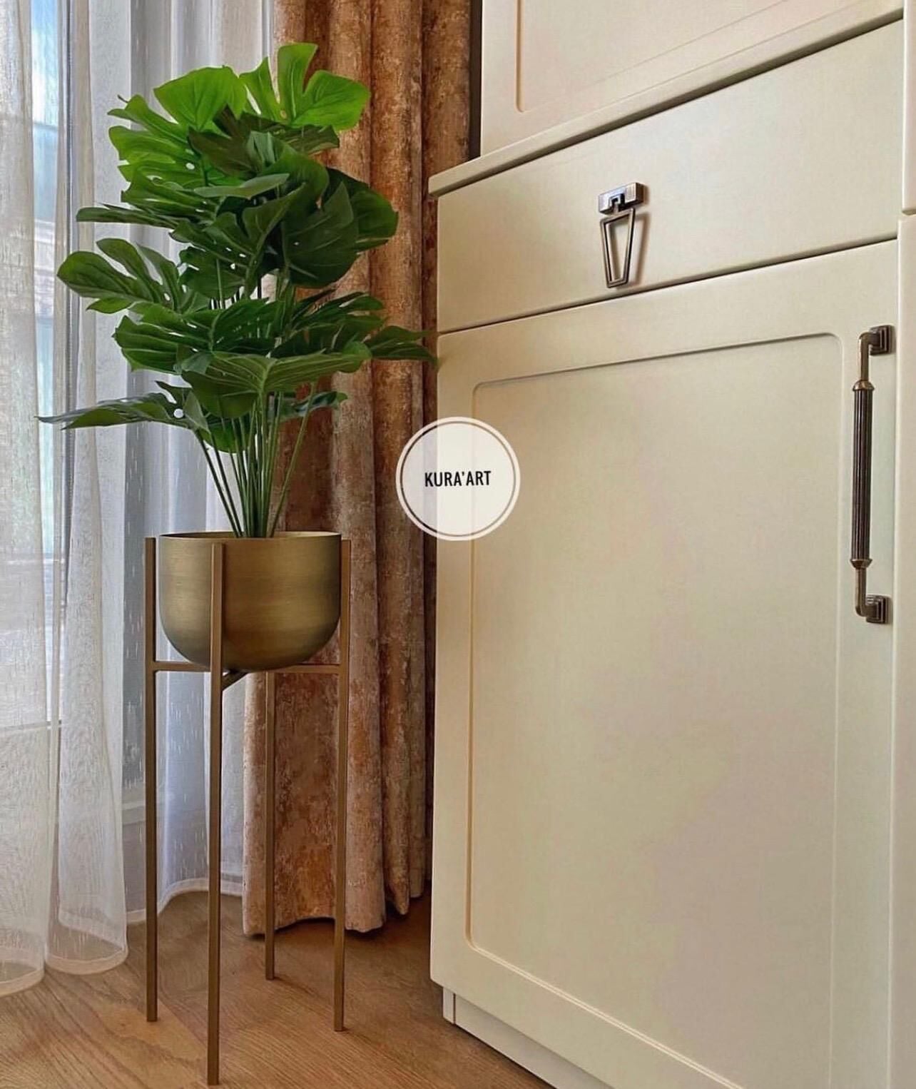 Dekor Saksı (Pirinç Eskitme)